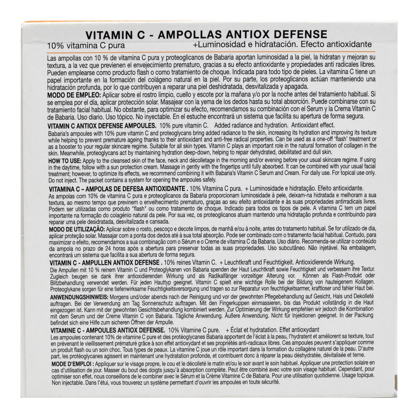Vitamina C En Apolleta 5 Pzas (BABARIA)