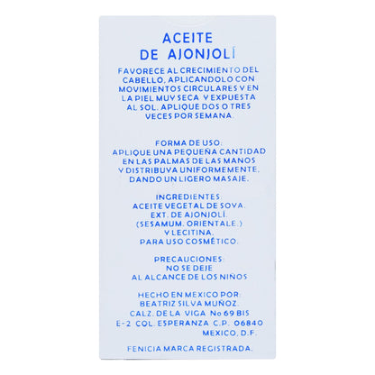 Aceite De Ajonjoli 60 Mililitros (FENICIA)