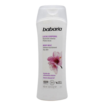 Leche Corporal Almendras Dulces 400 Mililitros (BABARIA)
