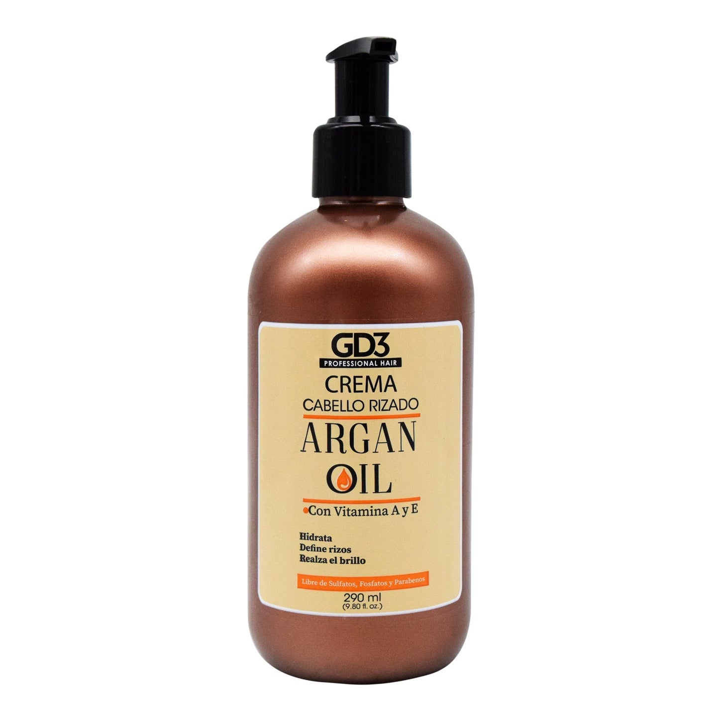 Crema Para Peinar Rizos Aceite De Argan 290 Mililitros (GD3)