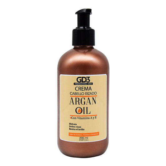 Crema Para Peinar Rizos Aceite De Argan 290 Mililitros (GD3)