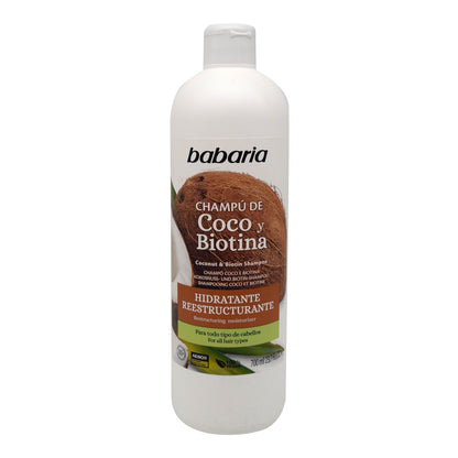 Shampoo Coco Y Biotina 700 Mililitros (BABARIA)