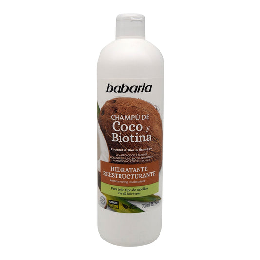 Shampoo Coco Y Biotina 700 Mililitros (BABARIA)