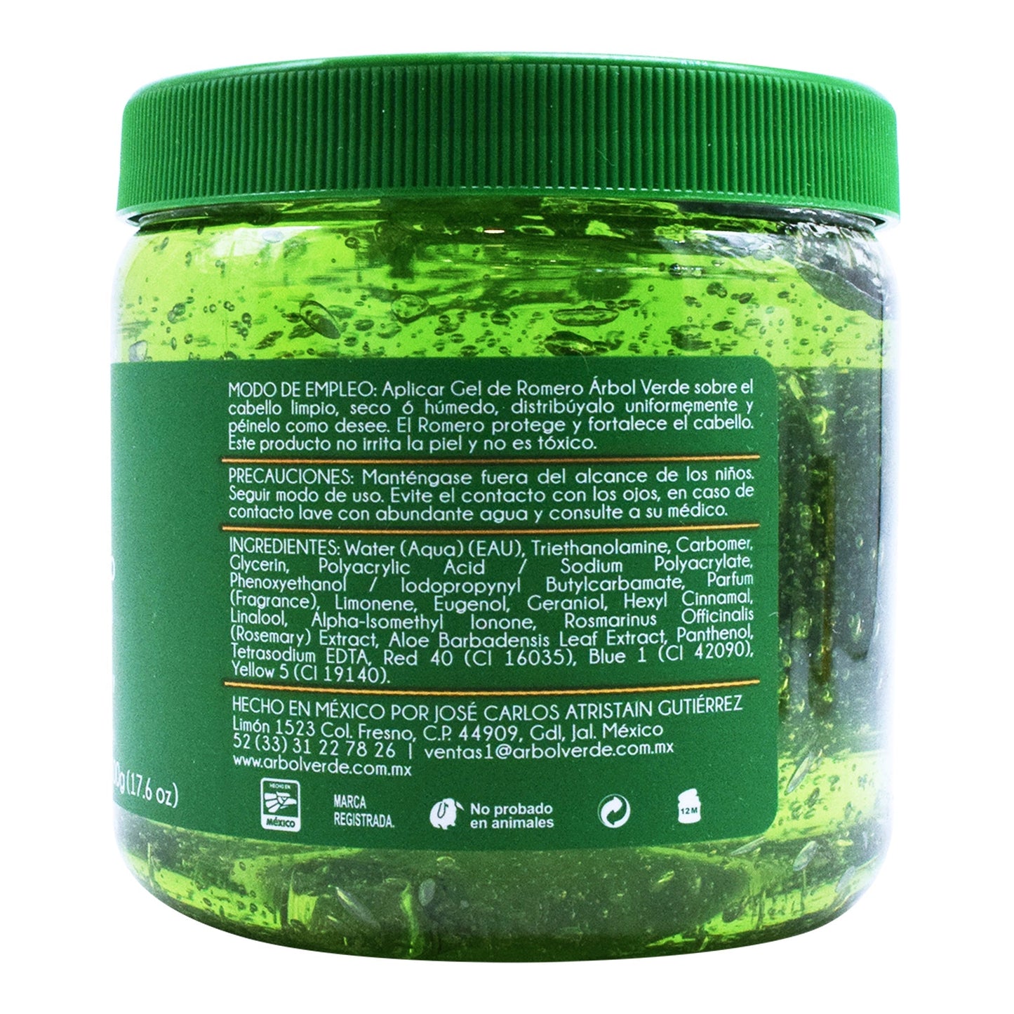Gel Capilar De Romero 500 G (ARBOL VERDE)