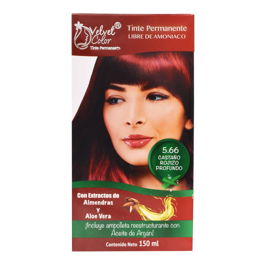 Tinte Castaí±o Rojizo Profundo 150 Mililitros (VELVET COLOR)