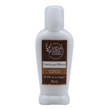 Crema Para Manos Coco Bronceado 30 Mililitros (VIDA VERDE Y E.)