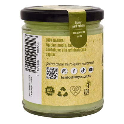Fijador Para Cabello Aceite De Ricino 253 G (BAM BOO! LIFESTYLE)
