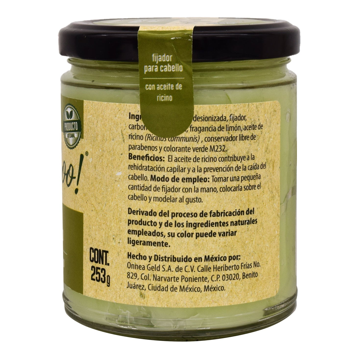 Fijador Para Cabello Aceite De Ricino 253 G (BAM BOO! LIFESTYLE)