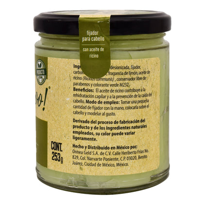 Fijador Para Cabello Aceite De Ricino 253 G (BAM BOO! LIFESTYLE)