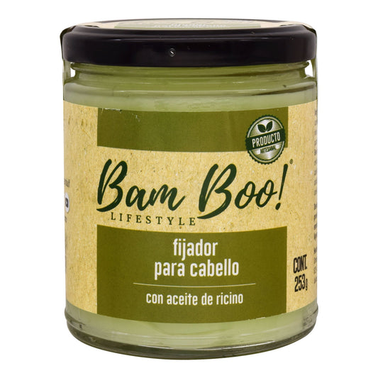 Fijador Para Cabello Aceite De Ricino 253 G (BAM BOO! LIFESTYLE)