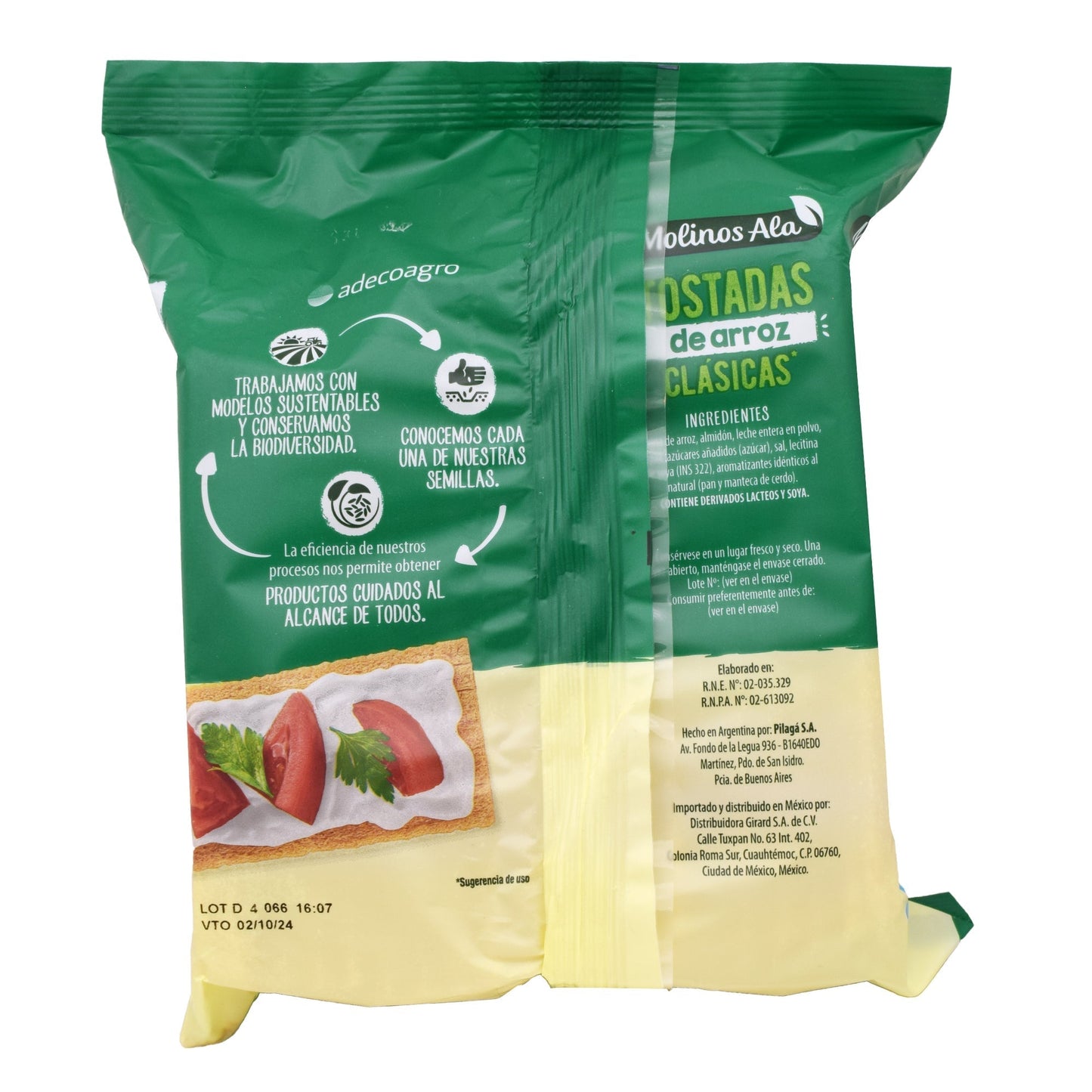 Tostadas De Arroz Clasicas 150 G (CAJA 24) (MOLINOS ALA)