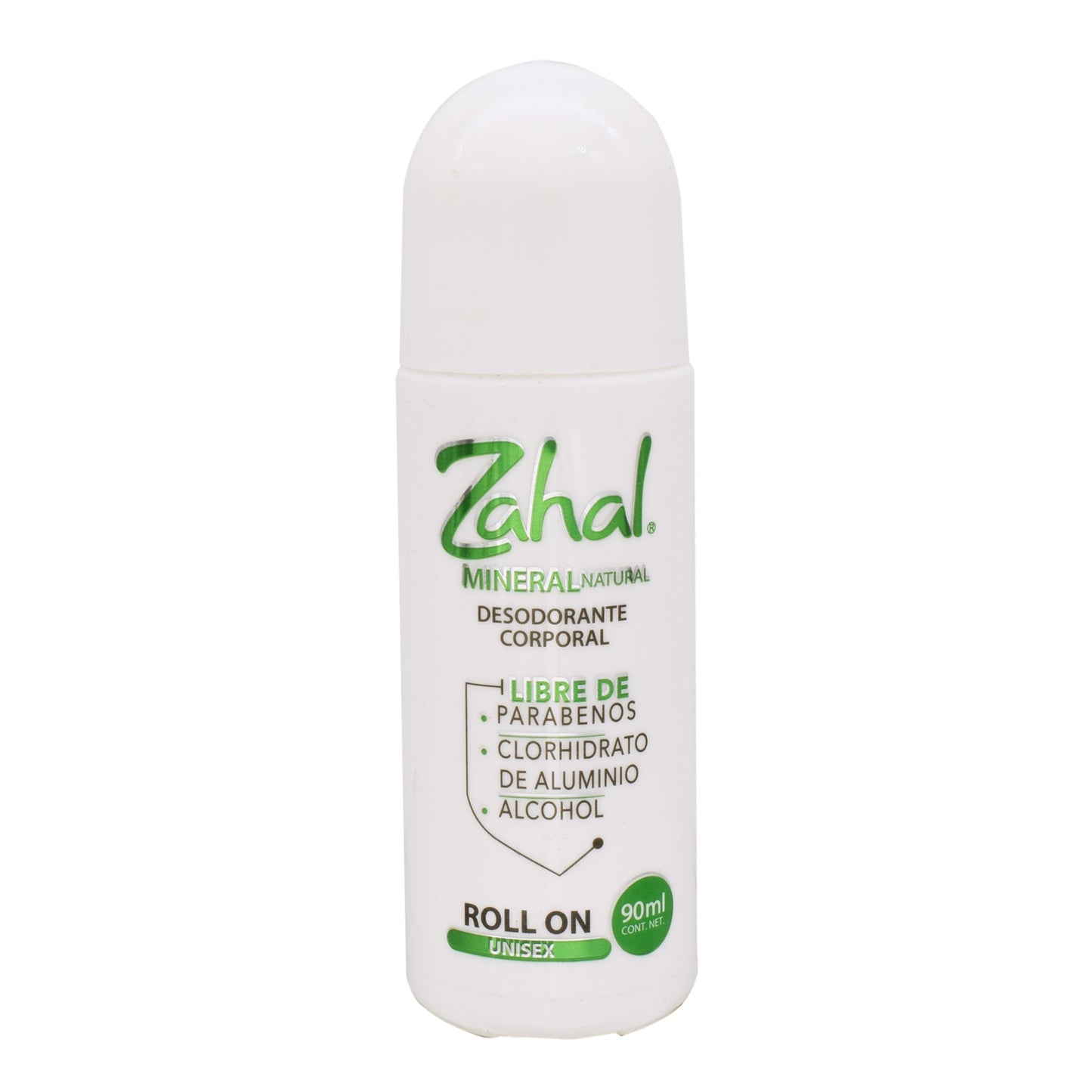 Desodorante Cristal Roll On Unisex 90Mililitros (ZAHAL)
