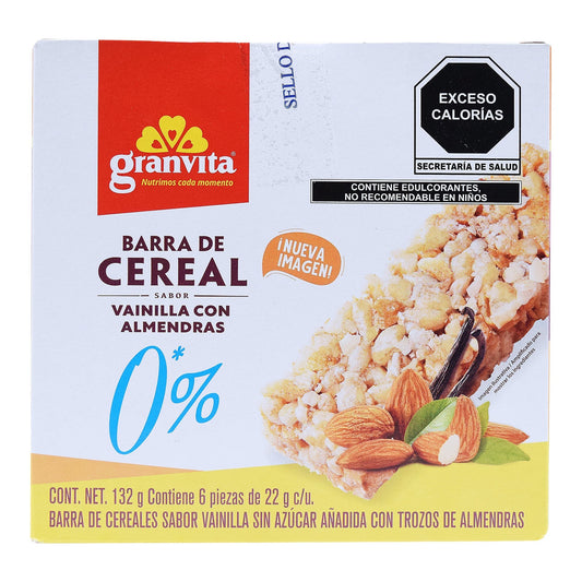 Barra De Cereal Sab Vainilla 22 G (Paquete 6) (GRANVITA)