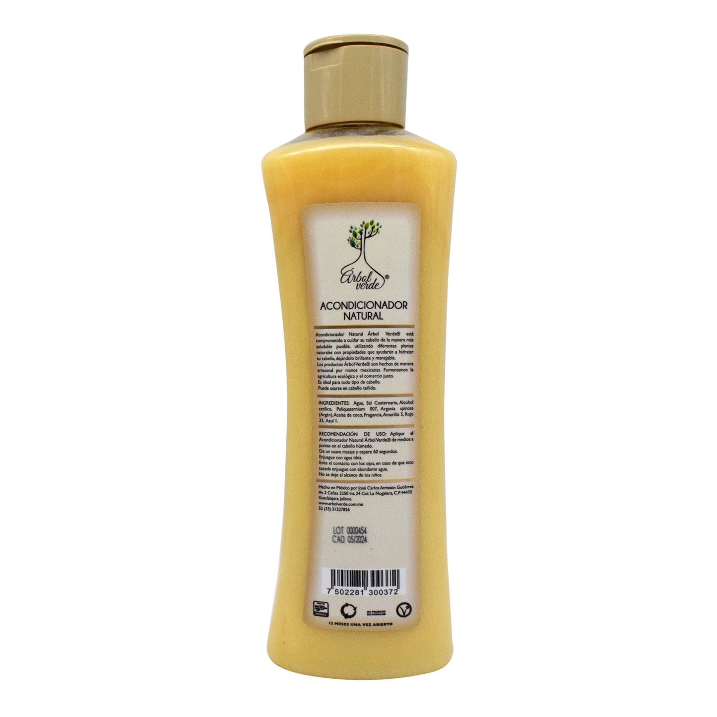 Acondicionador Coco Y Aceite De Argan 500 Mililitros (ARBOL VERDE)