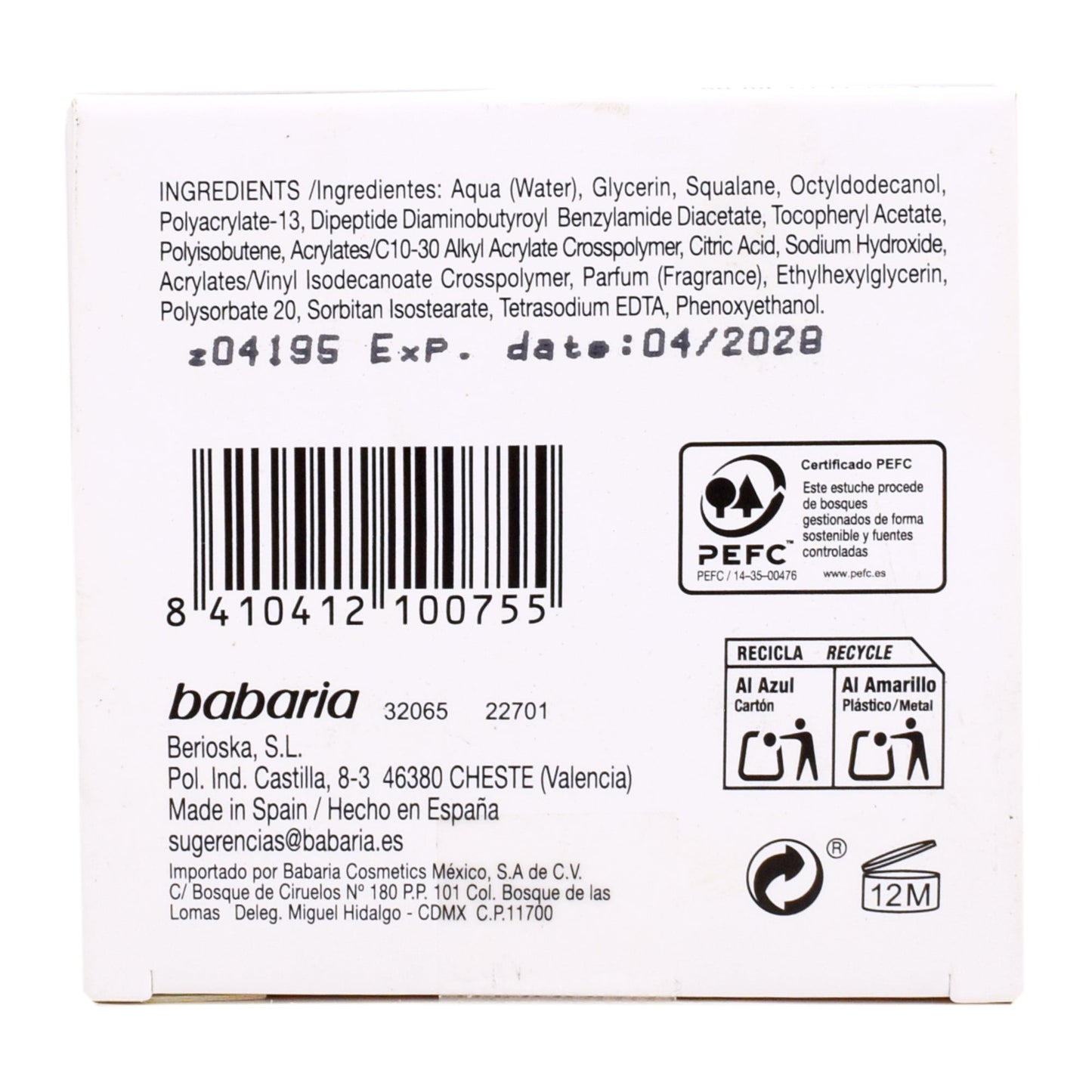 Serum Botox 30 Mililitros (BABARIA)