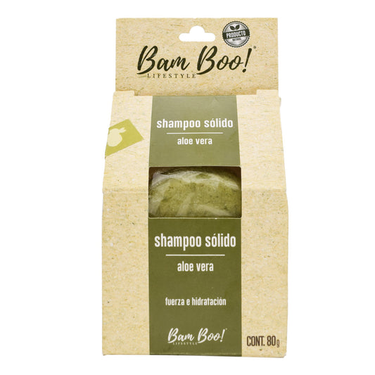 Shampoo Solido Aloe Vera 80 G (BAM BOO! LIFESTYLE)
