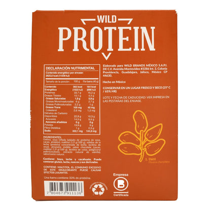 Barra Proteina Caramelo 45 G (Paquete 16) (THE WILD FOODS)