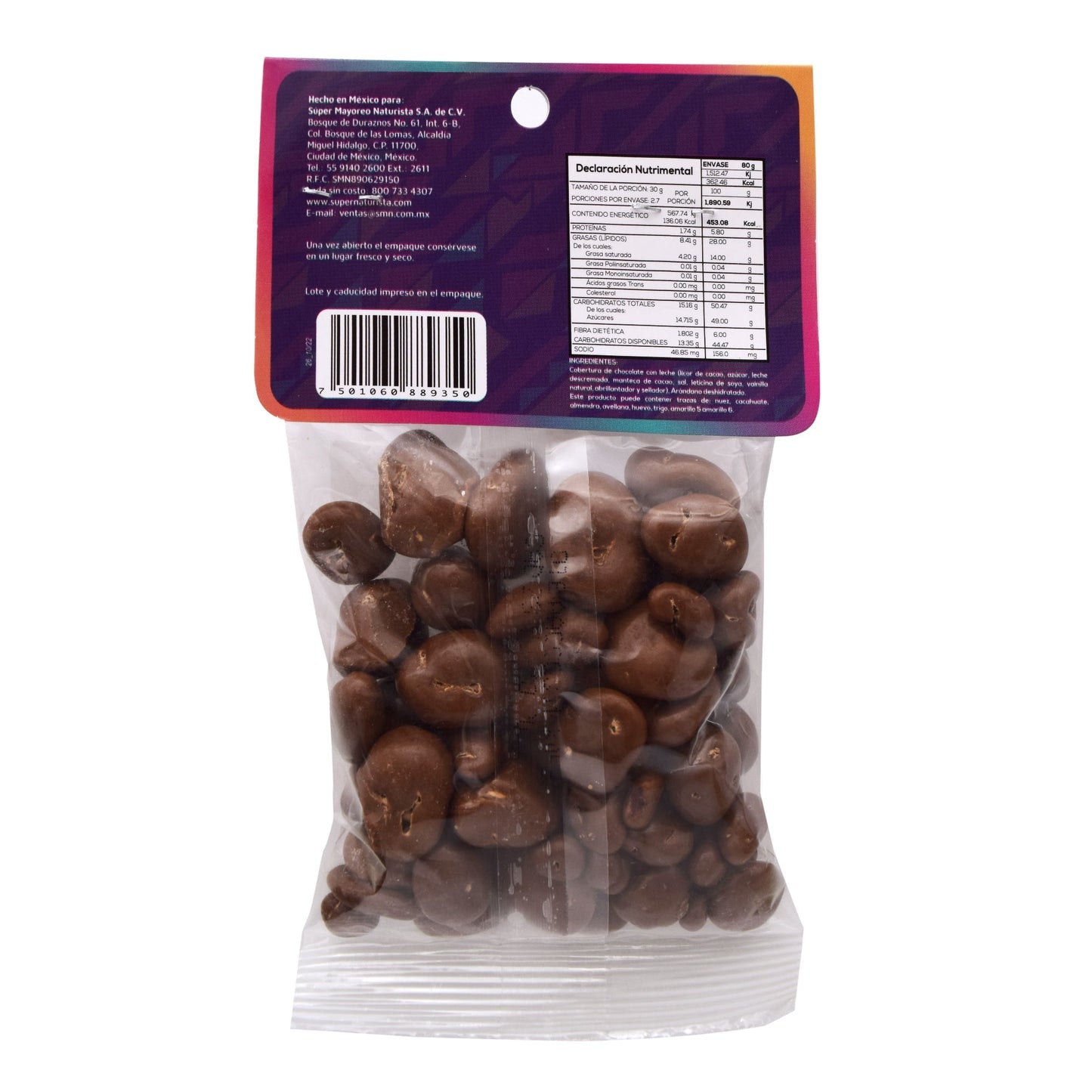 Arandano Con Chocolate 80 G (Caja 12) (KUKUL NAT)