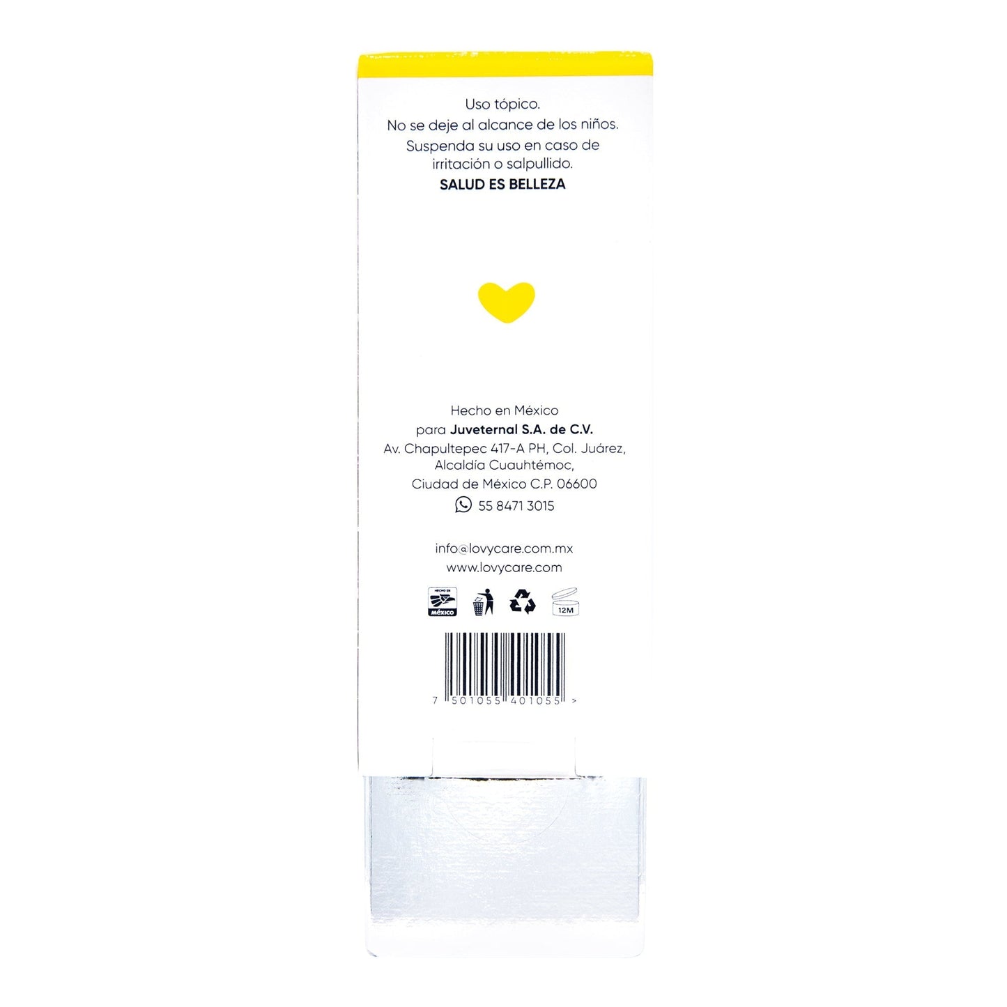 Vitamina E Con Celulas Madre Y Jalea Real 30 Mililitros (LOVY CARE)