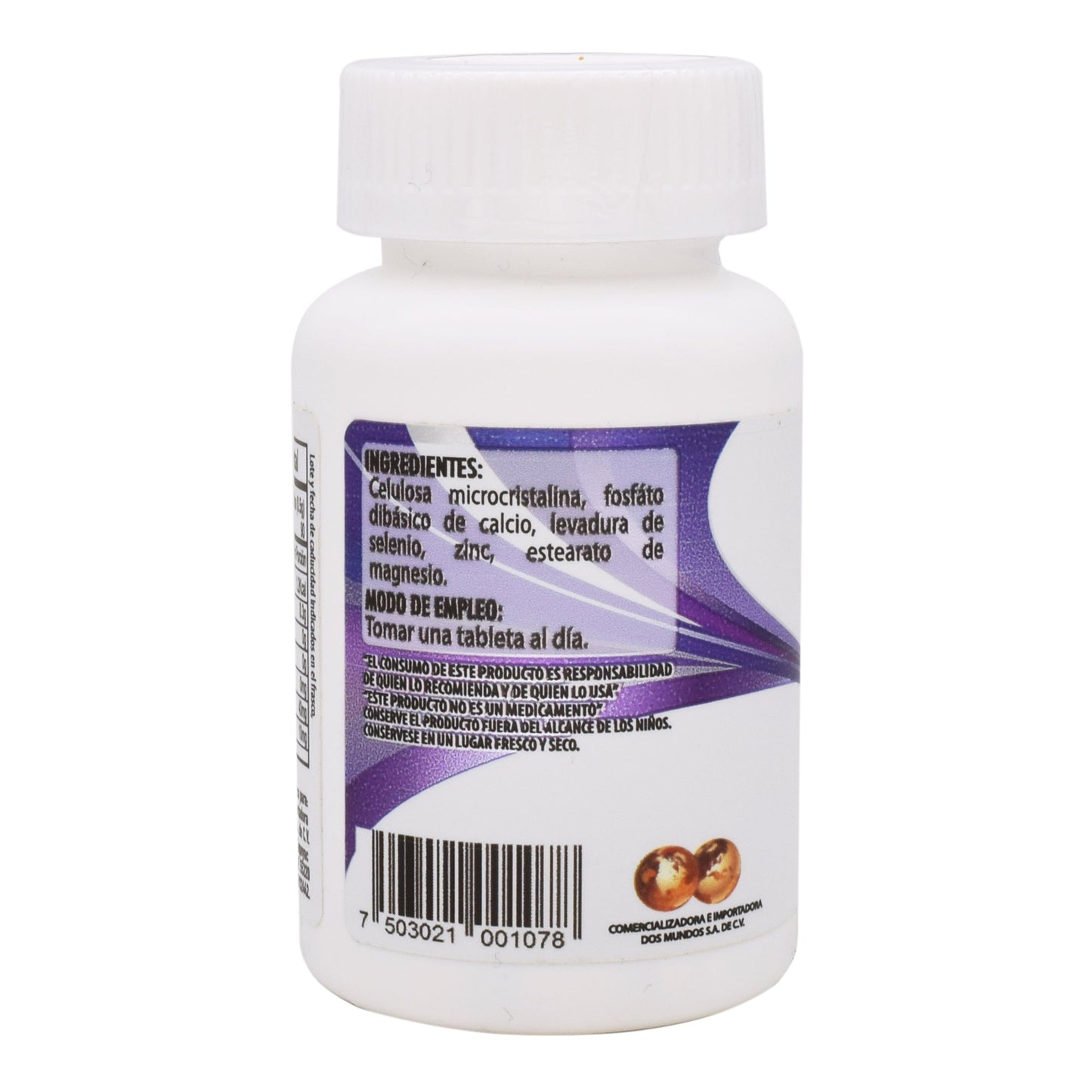 Selenio Zinc 90 Tabletas (DOS MUNDOS)