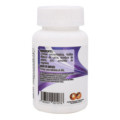 Selenio Zinc 90 Tabletas (DOS MUNDOS)