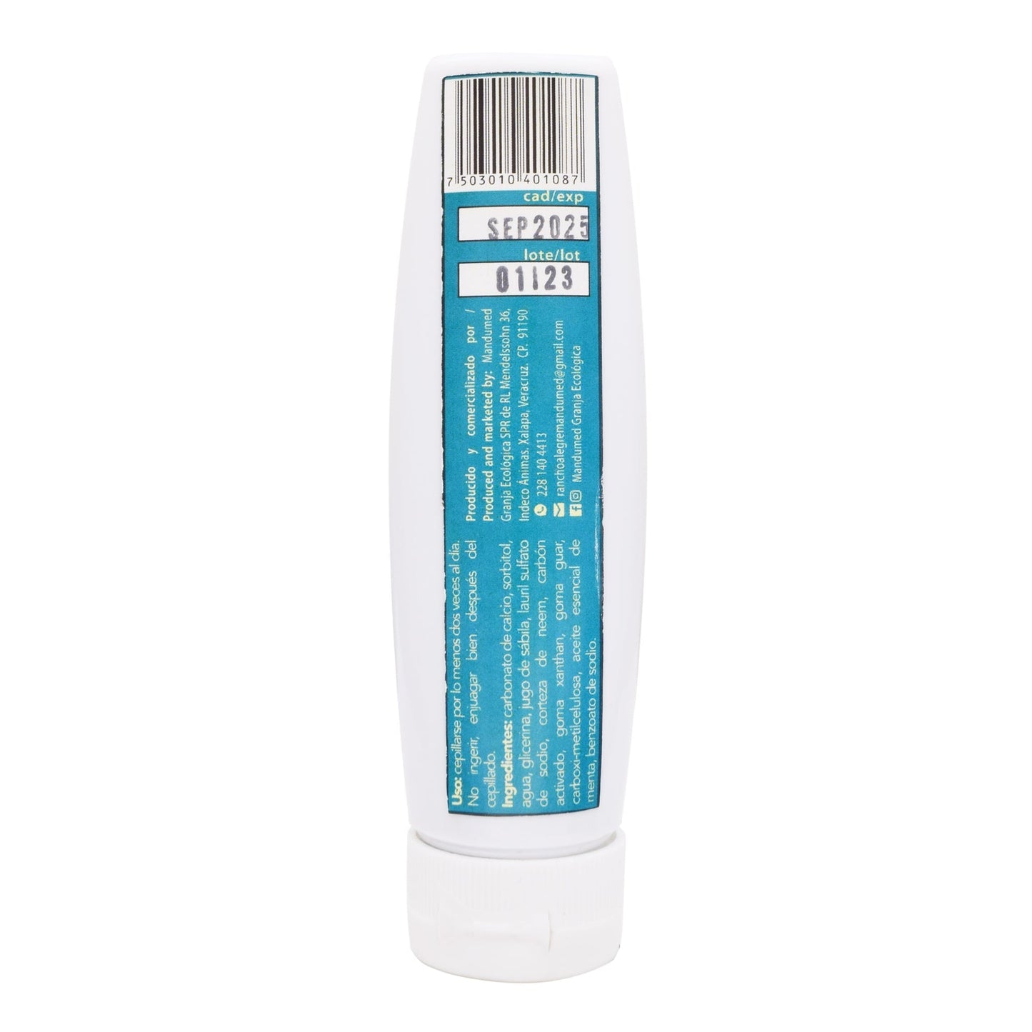 Pasta Dental Con Neem Y Carbon Activado 80 G (MANDUMED)