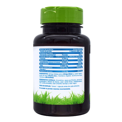 Ginkgo Biloba 90 Cápsulas (VIDANAT/VITAMINAS)