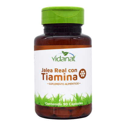 Jalea Real Con Tiamina (Energinat) 90 Cápsulas (VIDANAT/VITAMINAS)