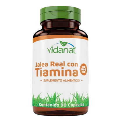 Jalea Real Con Tiamina (Energinat) 90 Cápsulas (VIDANAT/VITAMINAS)