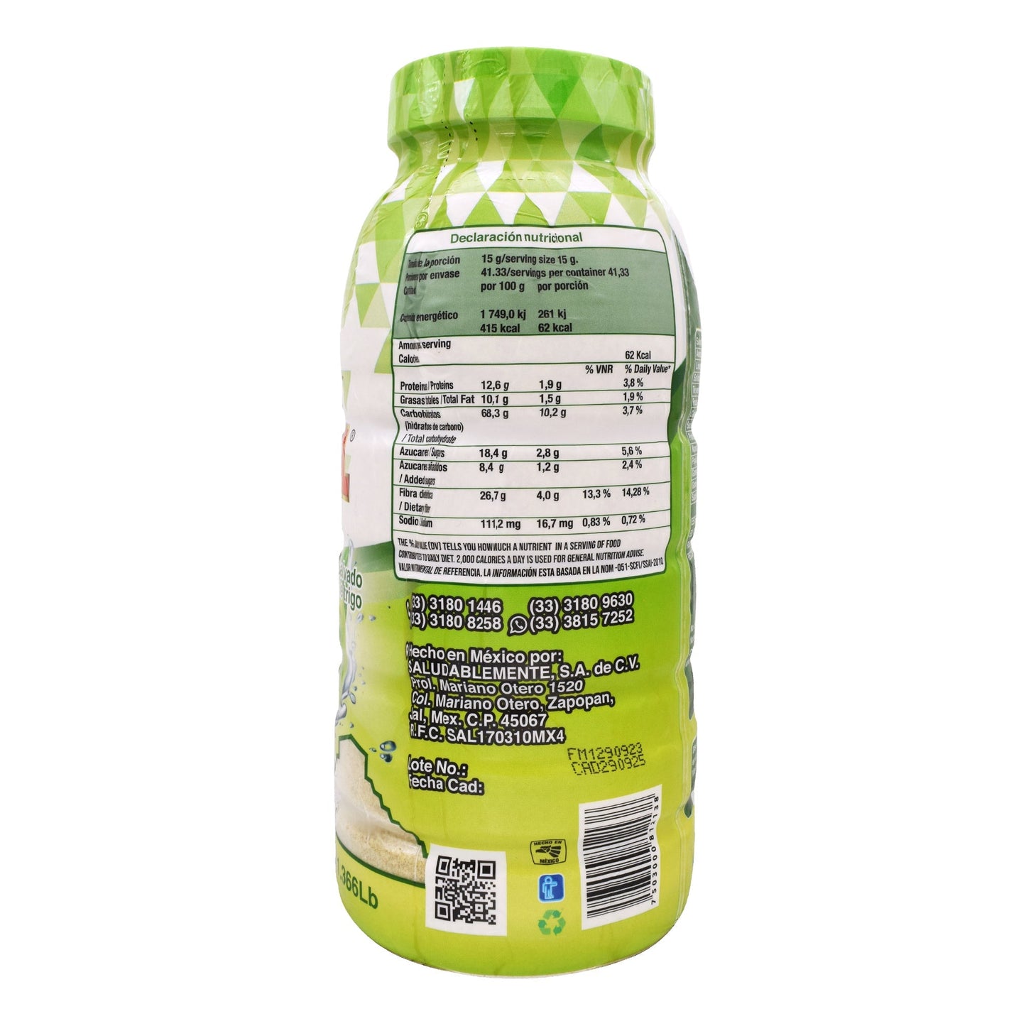 Fibra De Manzana Verde 620 G (XOTZIL)