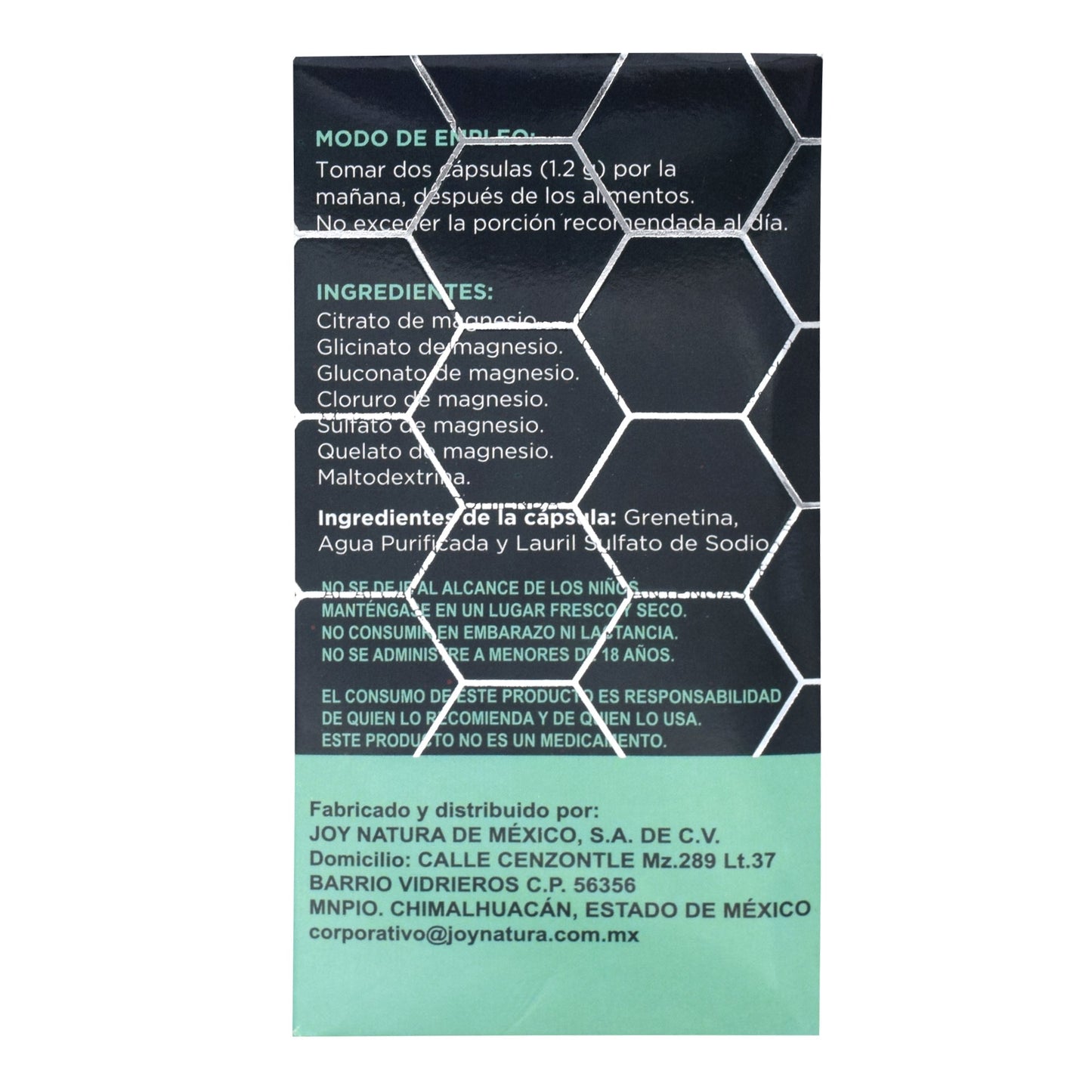 Hexa Magnesio 60 Cápsulas (JOY NATURA)