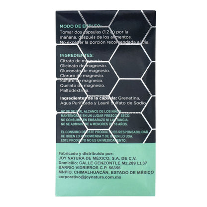 Hexa Magnesio 60 Cápsulas (JOY NATURA)