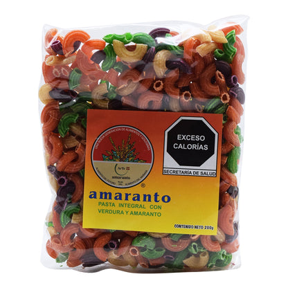 Pasta Integral Con Verdura Y Amaranto Codito 200 G (ARTE AMARANTO)