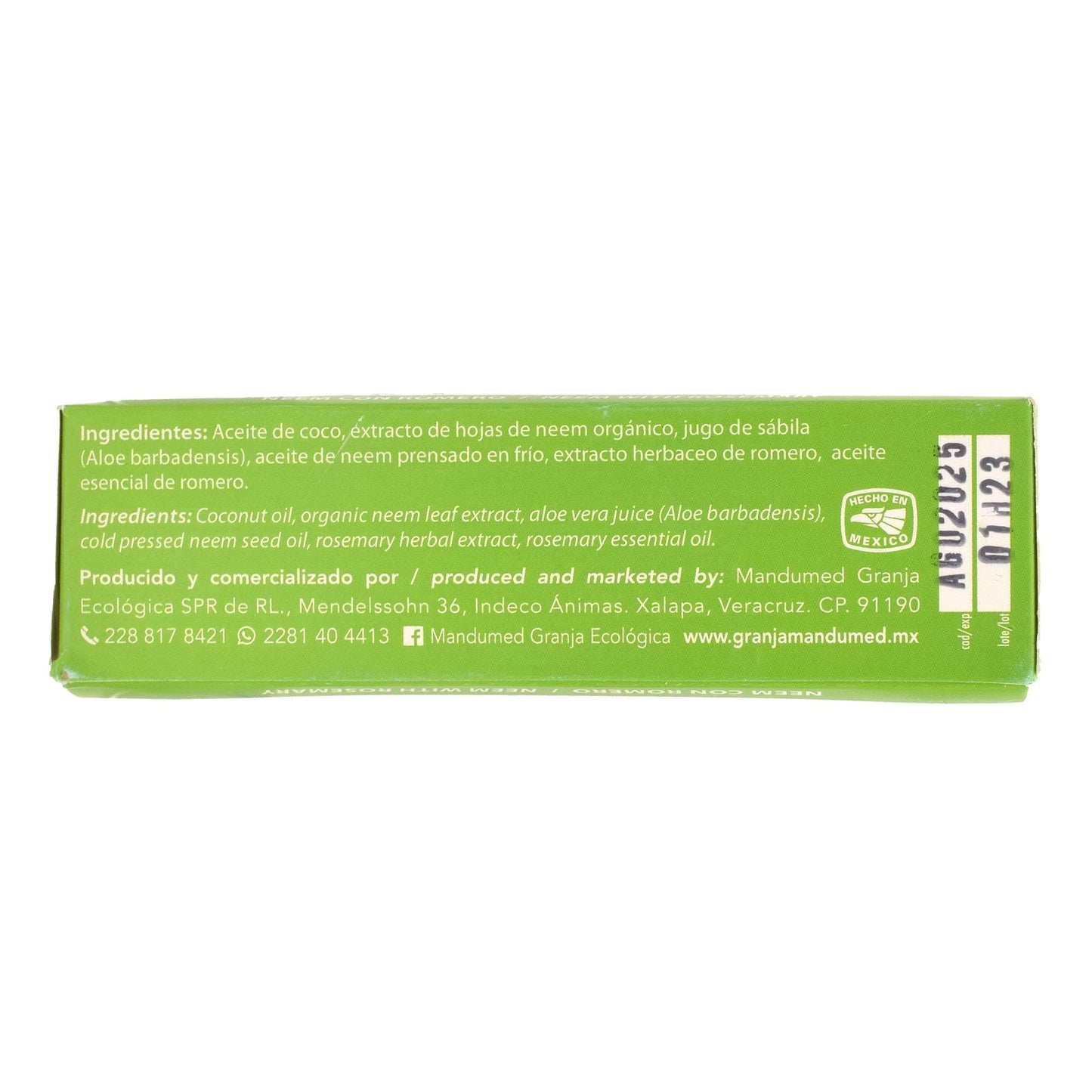 Jabon De Neem Con Romero 140 G (MANDUMED)