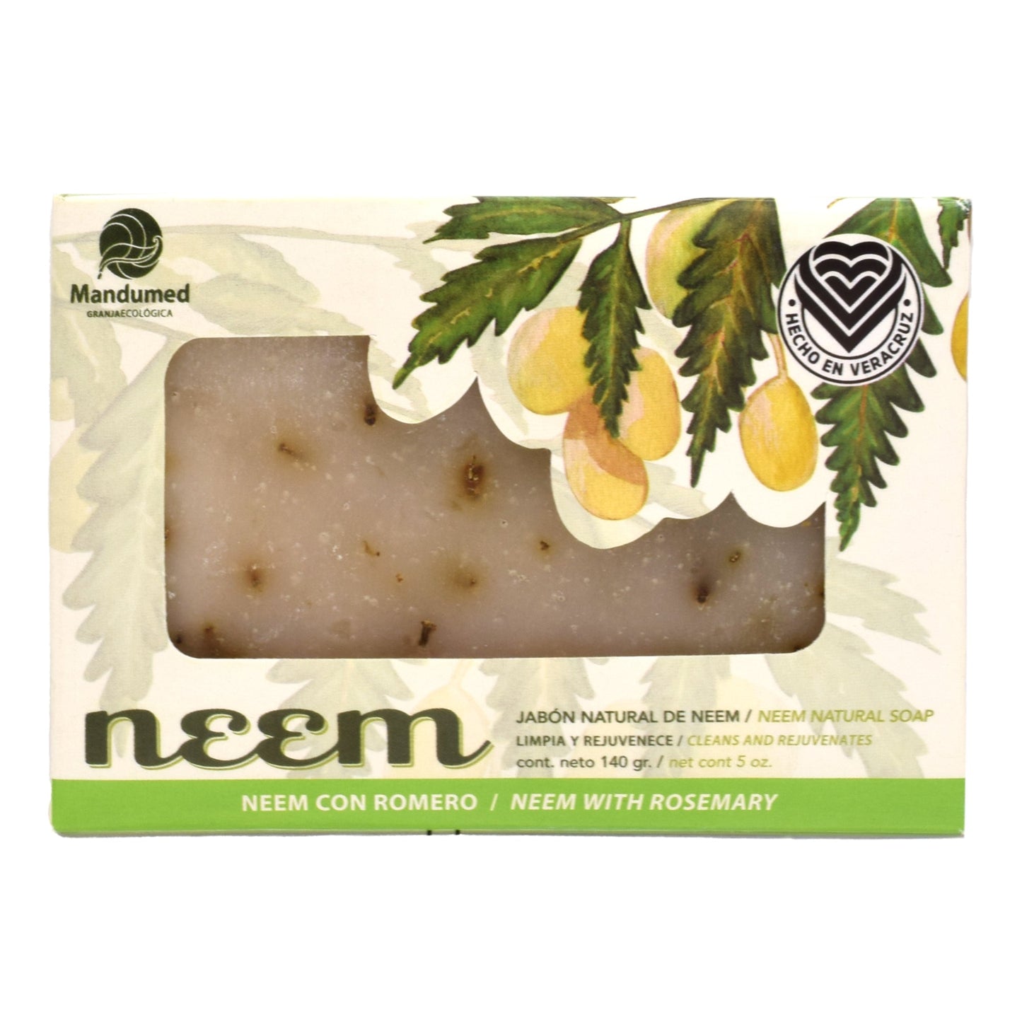 Jabon De Neem Con Romero 140 G (MANDUMED)