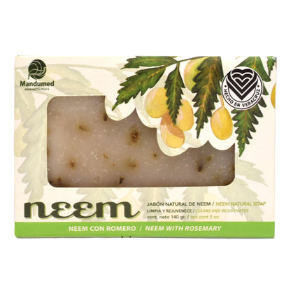Jabon De Neem Con Romero 140 G (MANDUMED)