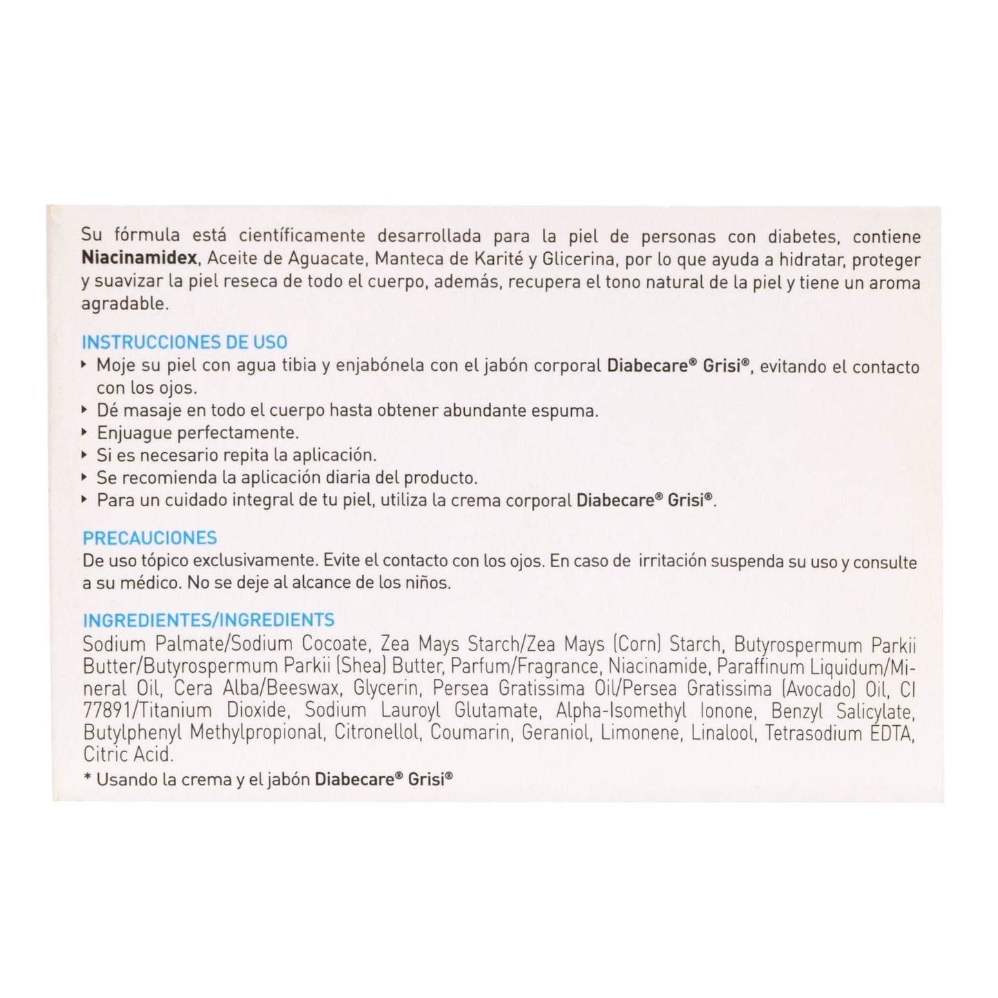 Jabon Corporal Diabecare 125 G (JABON DEABECARE)