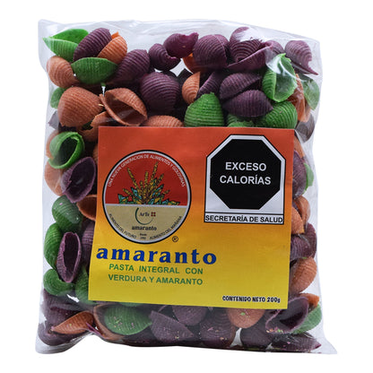 Pasta Integral Con Verdura Y Amaranto Caracol 200 G (ARTE AMARANTO)