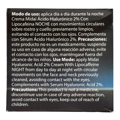 Crema Facial De Noche Acido Hialuronico 60 G (MIDAI)