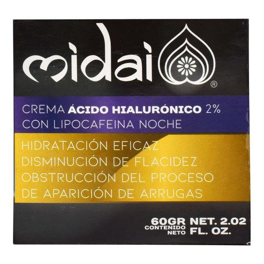 Crema Facial De Noche Acido Hialuronico 60 G (MIDAI)