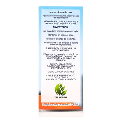 Jarabe Pullbron Kids Naranja 240 Mililitros (PULL BRNN)