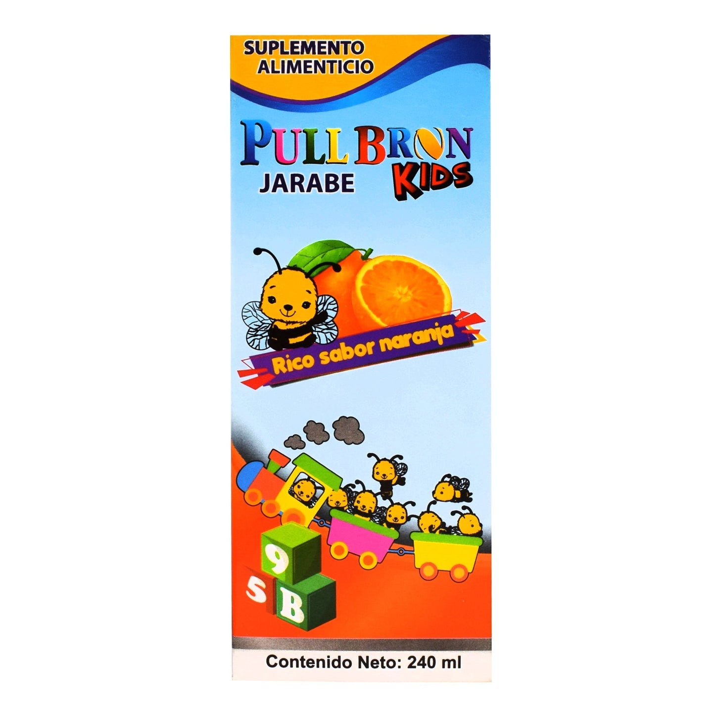 Jarabe Pullbron Kids Naranja 240 Mililitros (PULL BRNN)
