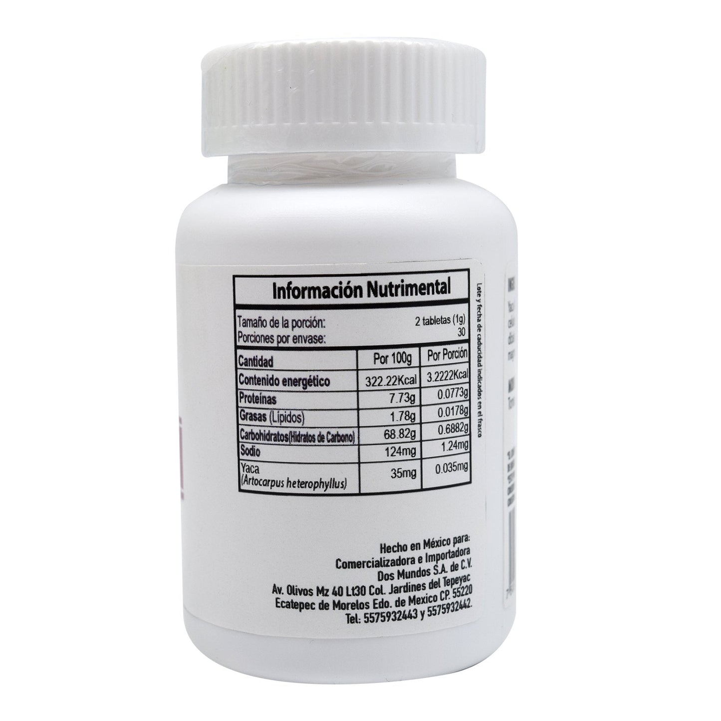 Yaca 90 Tabletas (DOS MUNDOS)