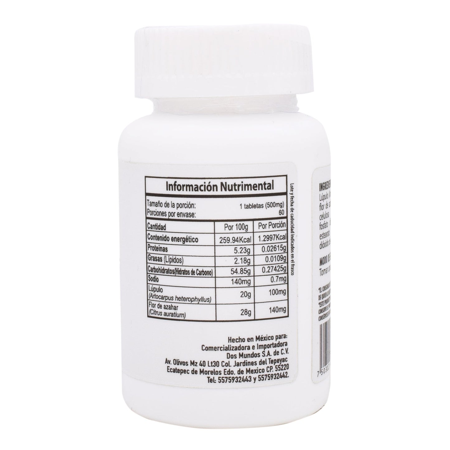 Lupulo 60 Tabletas (DOS MUNDOS)