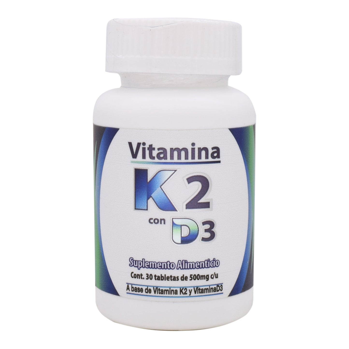 Vitamina K2 Con Vit D3 30 Tabletas (DOS MUNDOS)