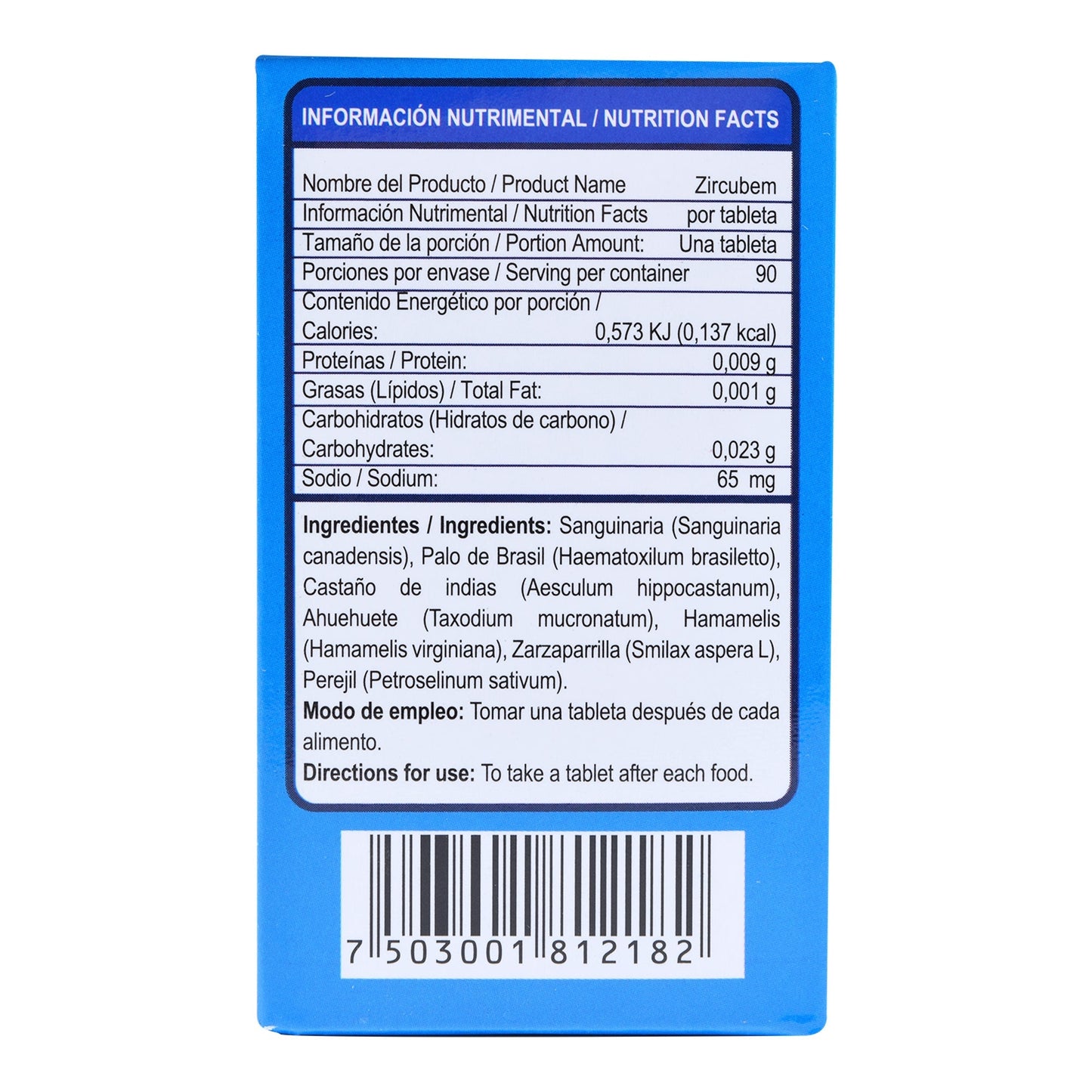 Zircubem Con 90 Tabletas (YOATZIN)