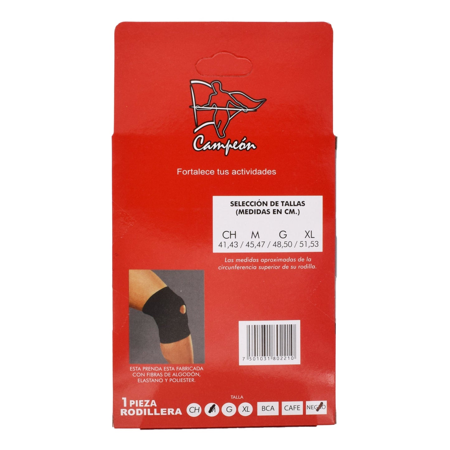 Rodillera Elastica Menisco Con Proteccion (CAMPEON)