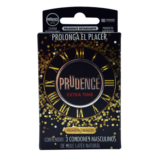 Condones Prudence Extra Time 3 Pzas (PRUDENCE)