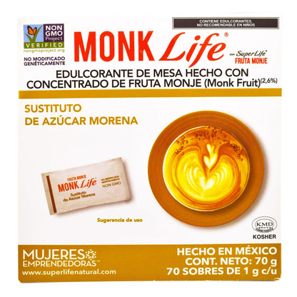 Sustituto De Azucar Morena 70 Sob (MONK LIFE)
