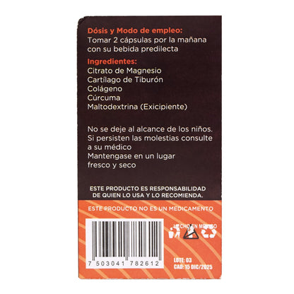 Citrato De Magnesio Hs 60 Cápsulas (JOY NATURA)